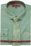 BOYS DRESSY SHIRTS (LONG SLEEVE) AQUA/AQUA